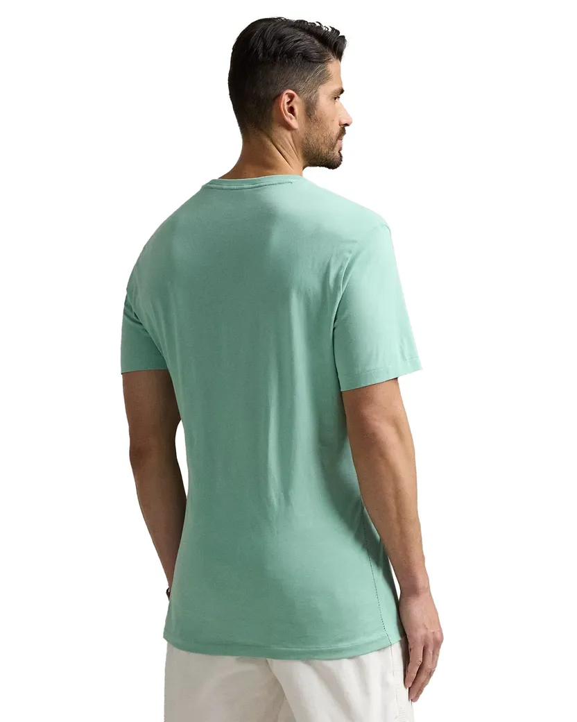 Big & Tall Polo Ralph Lauren T-shirt groen mint effen