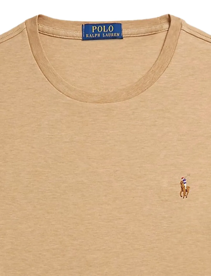 Polo Ralph Lauren Big & Tall t-shirt camel gemeleerd