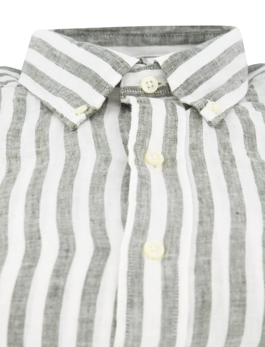 Polo Ralph Lauren overhemd groen wit gestreept