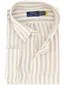 Polo Ralph Lauren overhemd beige wit gestreept linnen