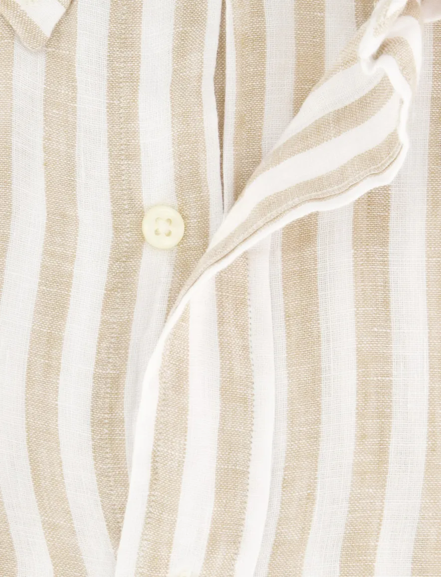 Polo Ralph Lauren overhemd beige wit gestreept