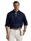 Polo Ralph Lauren overhemd donkerblauw linnen