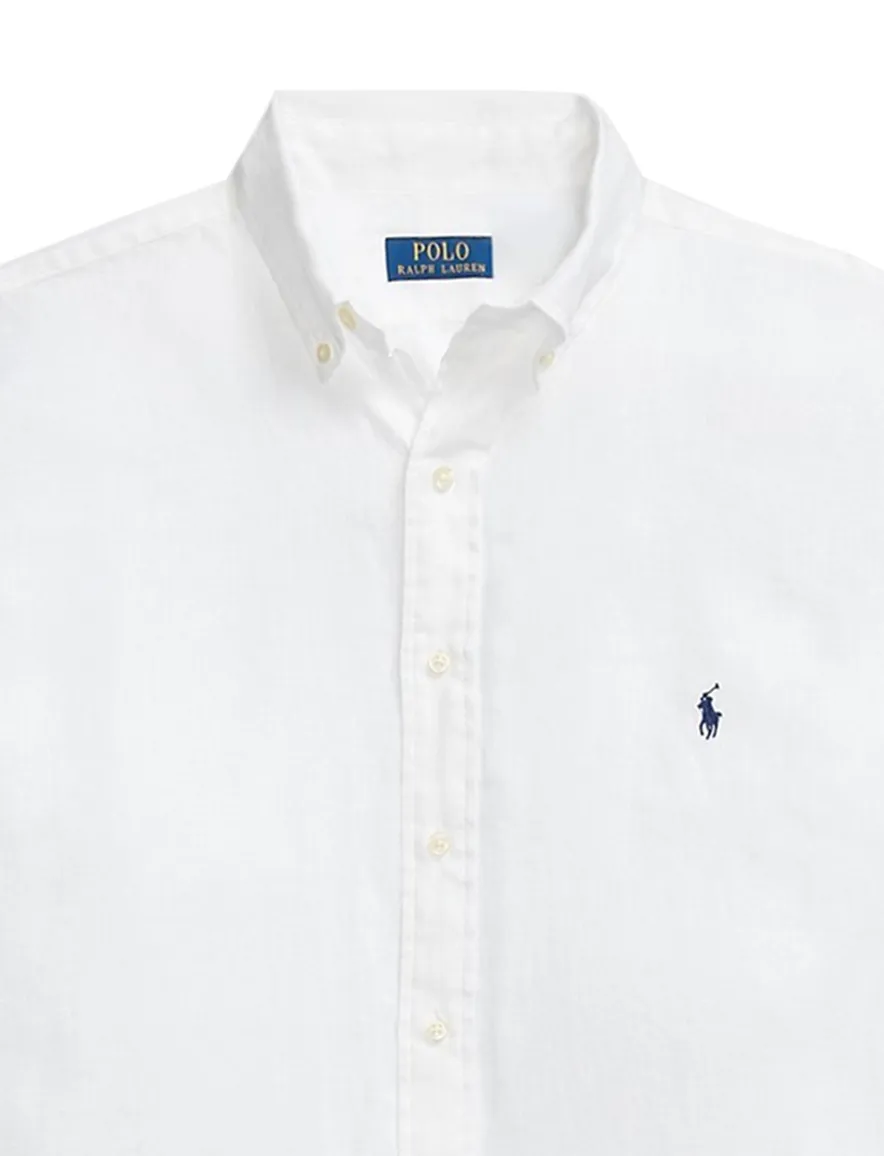 Polo Ralph Lauren Big & Tall overhemd wit linnen