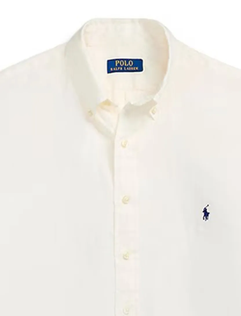 Big & Tall Polo Ralph Lauren overhemd korte mouw linnen