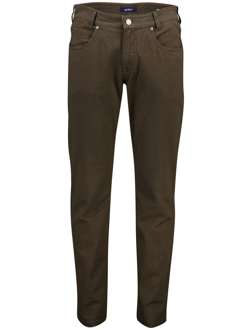 Gardeur bruin modern fit 5-pocket