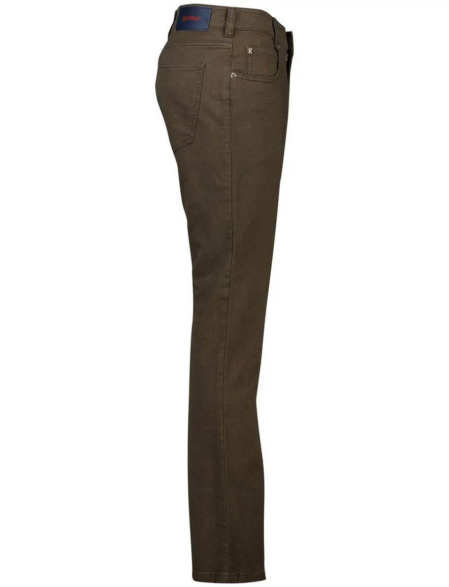Gardeur bruin modern fit 5-pocket