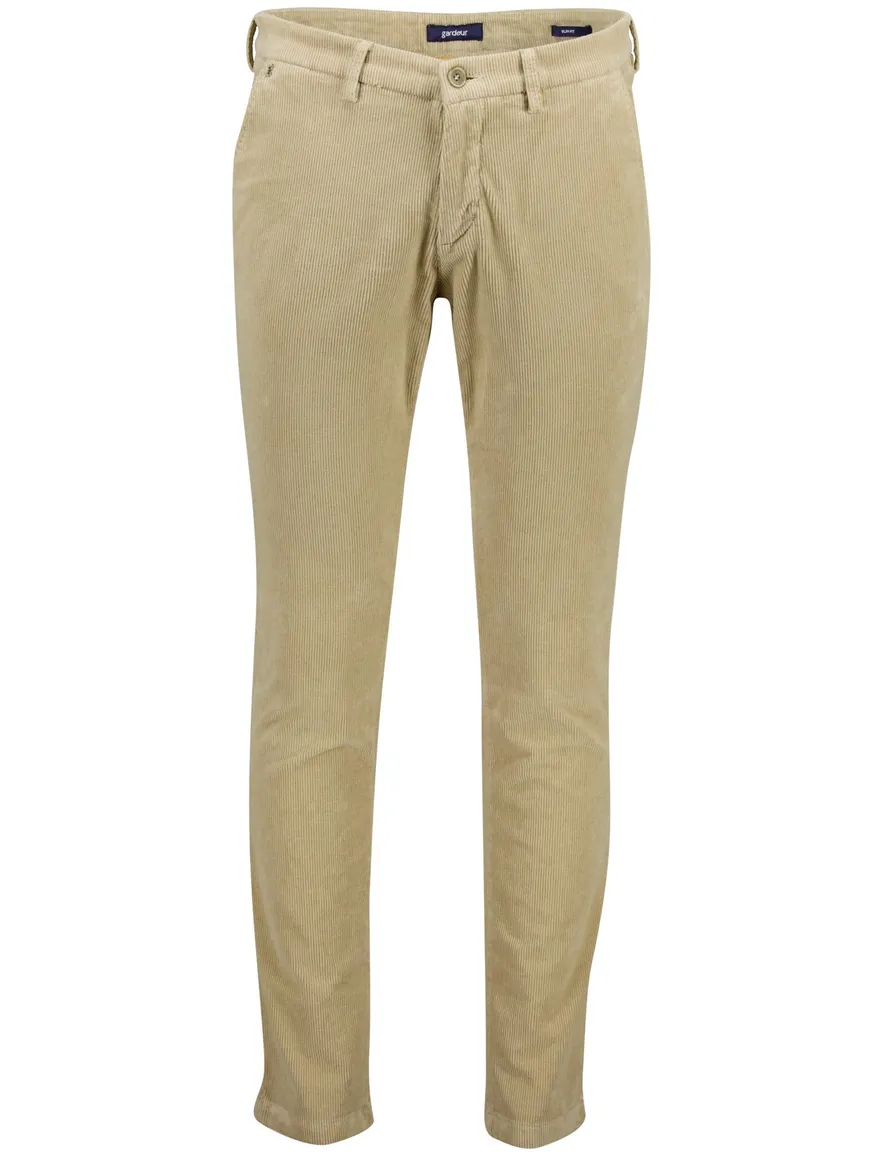 Gardeur Pantalon katoen beige corduroy