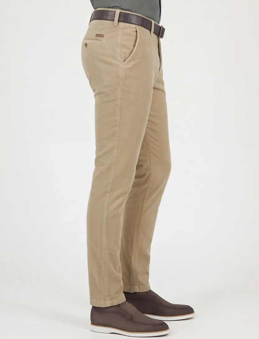 Gardeur Pantalon katoen beige chino