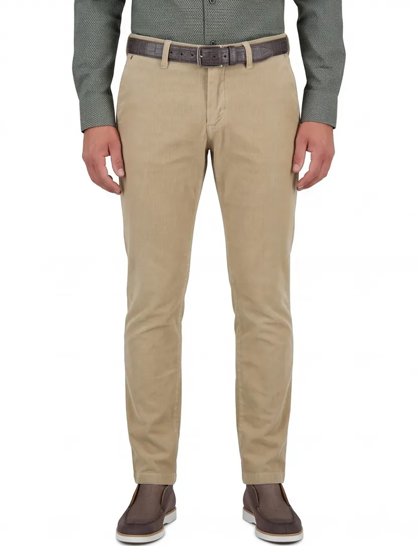 Gardeur Pantalon katoen beige chino