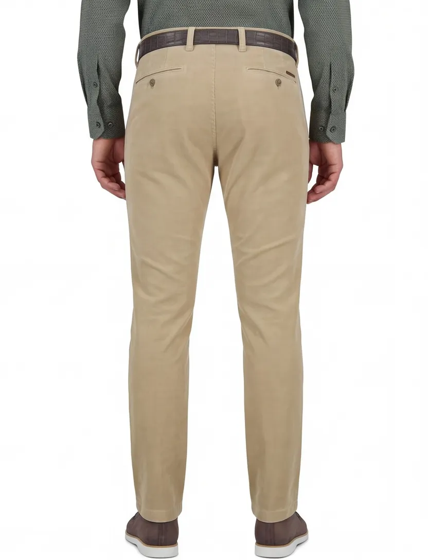 Gardeur Pantalon katoen beige chino