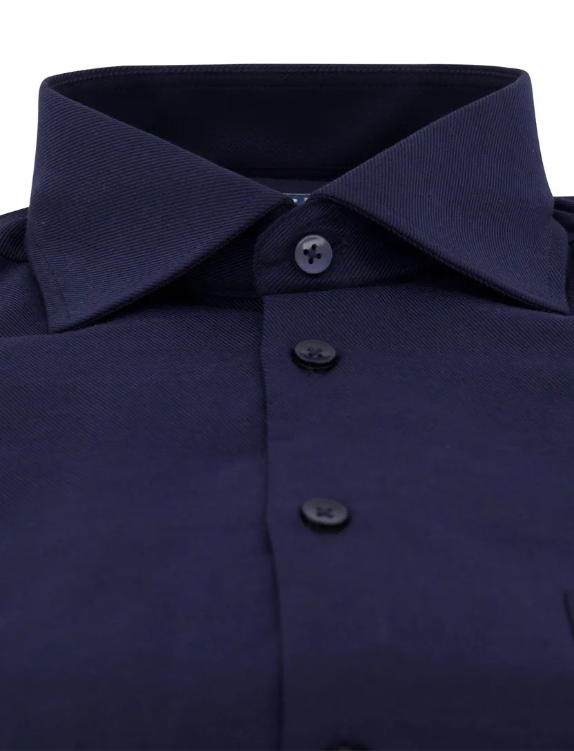Ledub overhemd modern fit donkerblauw