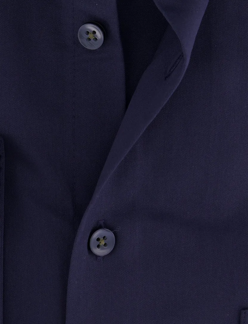 overhemd mouwlengte 7 Ledub Modern Fit New donkerblauw