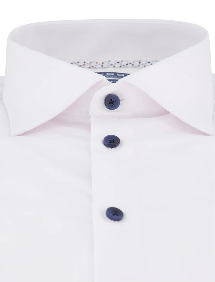 Ledub overhemd modern fit stretch lange mouw