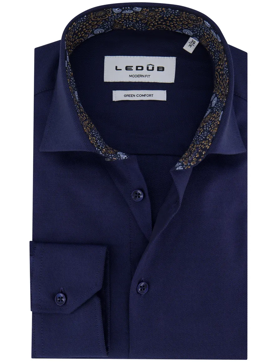 Ledub Shirt dress ml 5 donker blauw