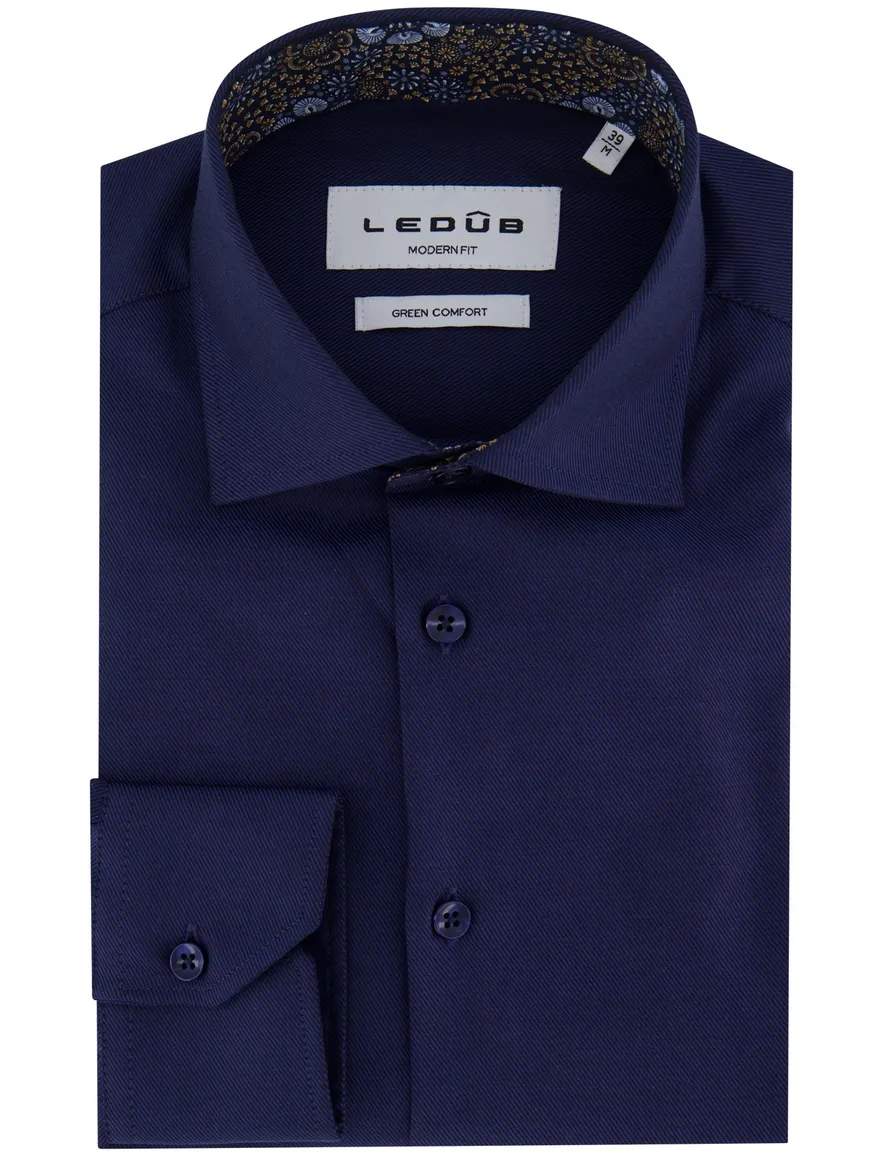 Ledub Shirt dress ml 5 donker blauw