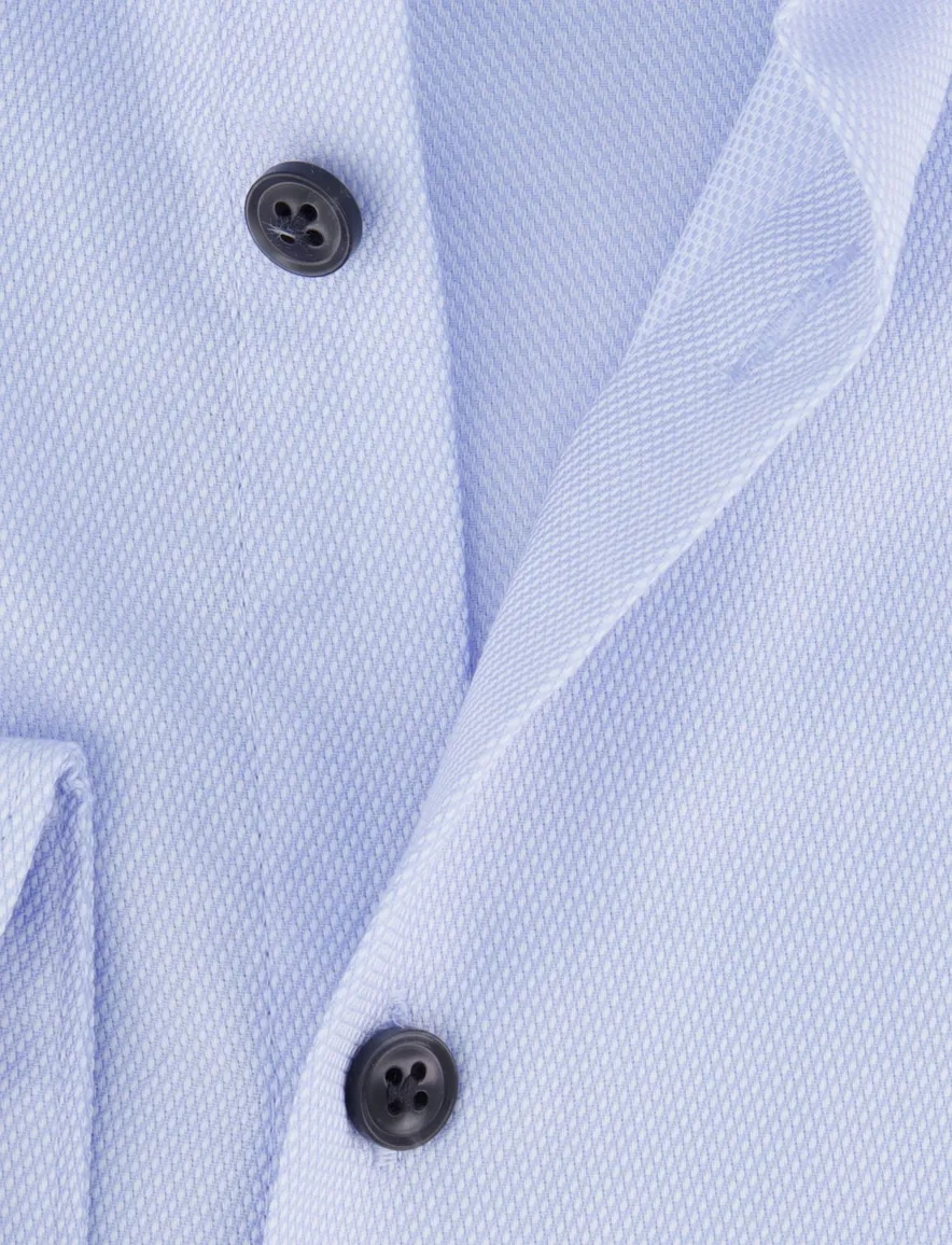 John Miller slim fit overhemd lichtblauw cutaway