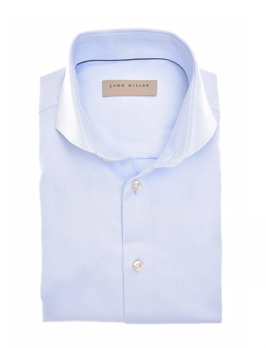 John Miller overhemd blauw cutaway