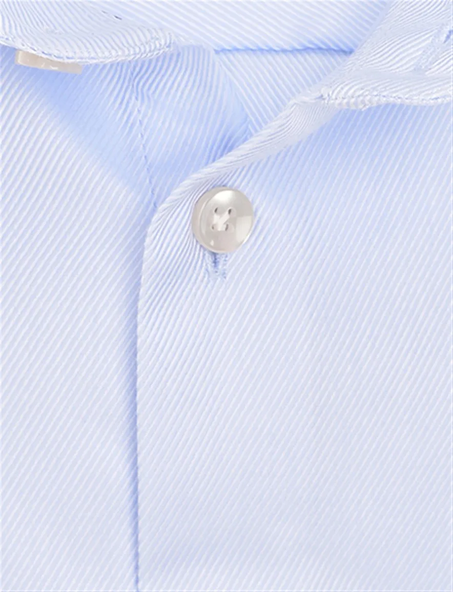 John Miller overhemd blauw cutaway