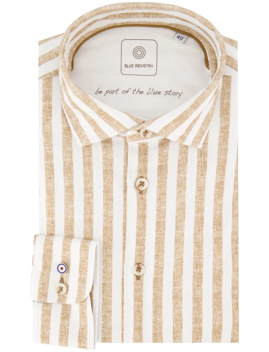 casual overhemd beige Blue industry