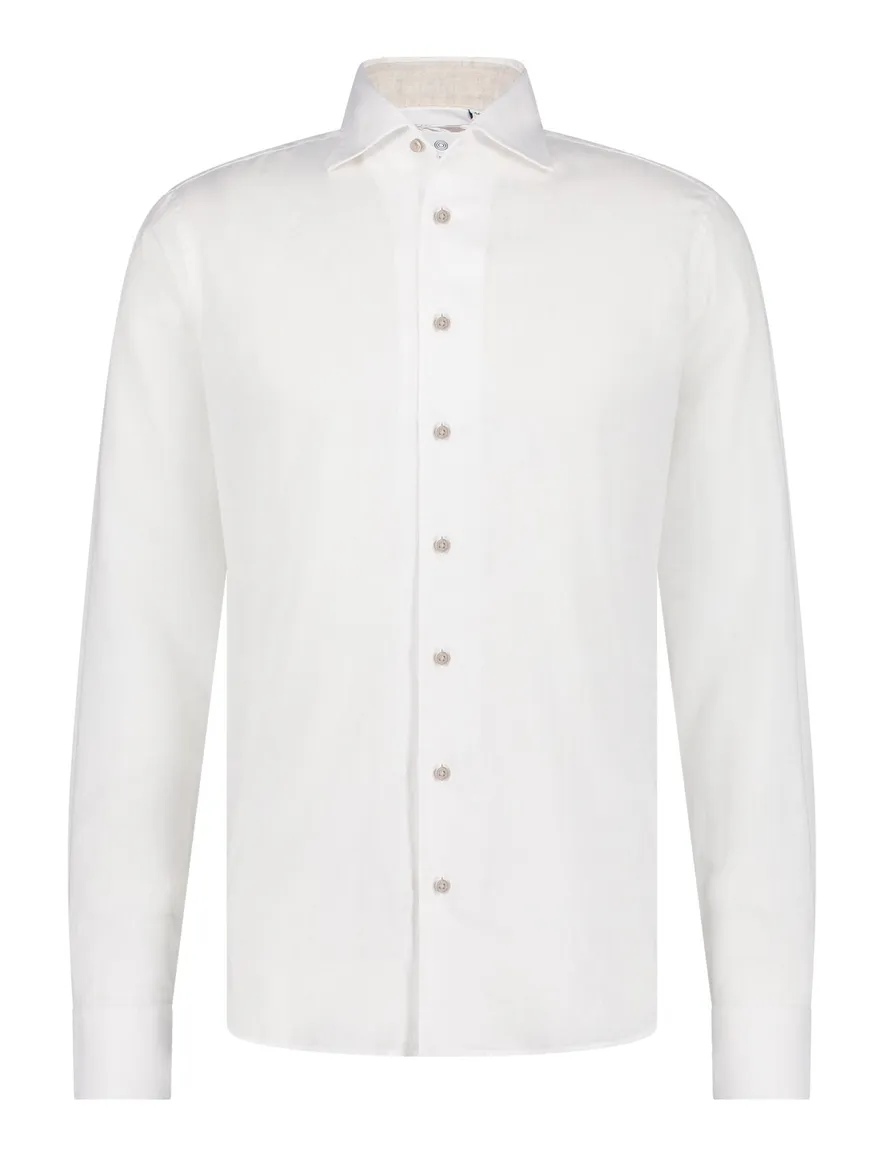 Blue industry casual overhemd wit