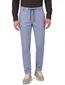 Blue Industry chino blauw geprint veterband