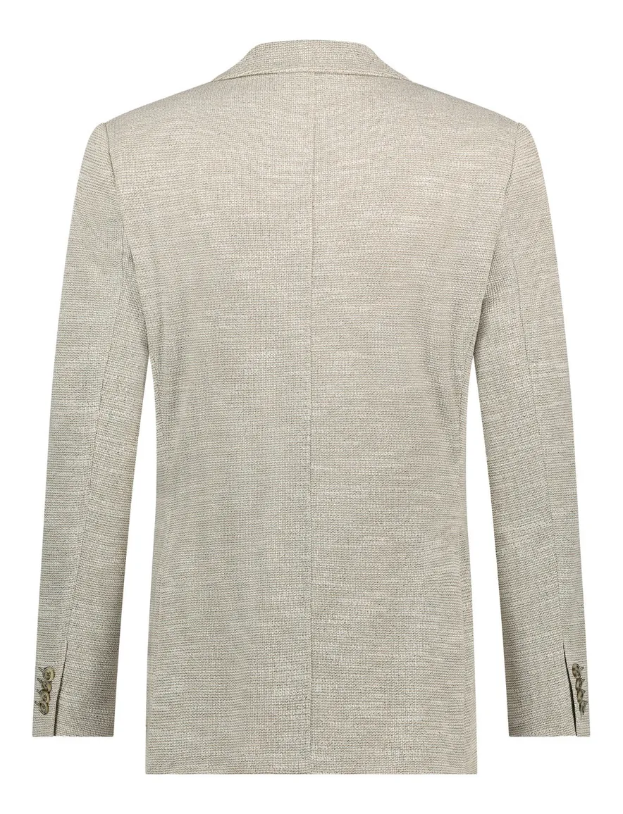 Blue Industry colbert beige gemêleerd