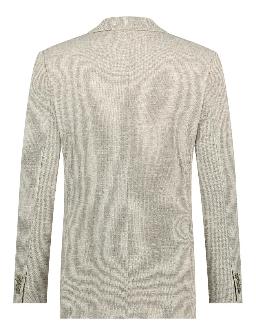 Blue Industry colbert beige gemêleerd