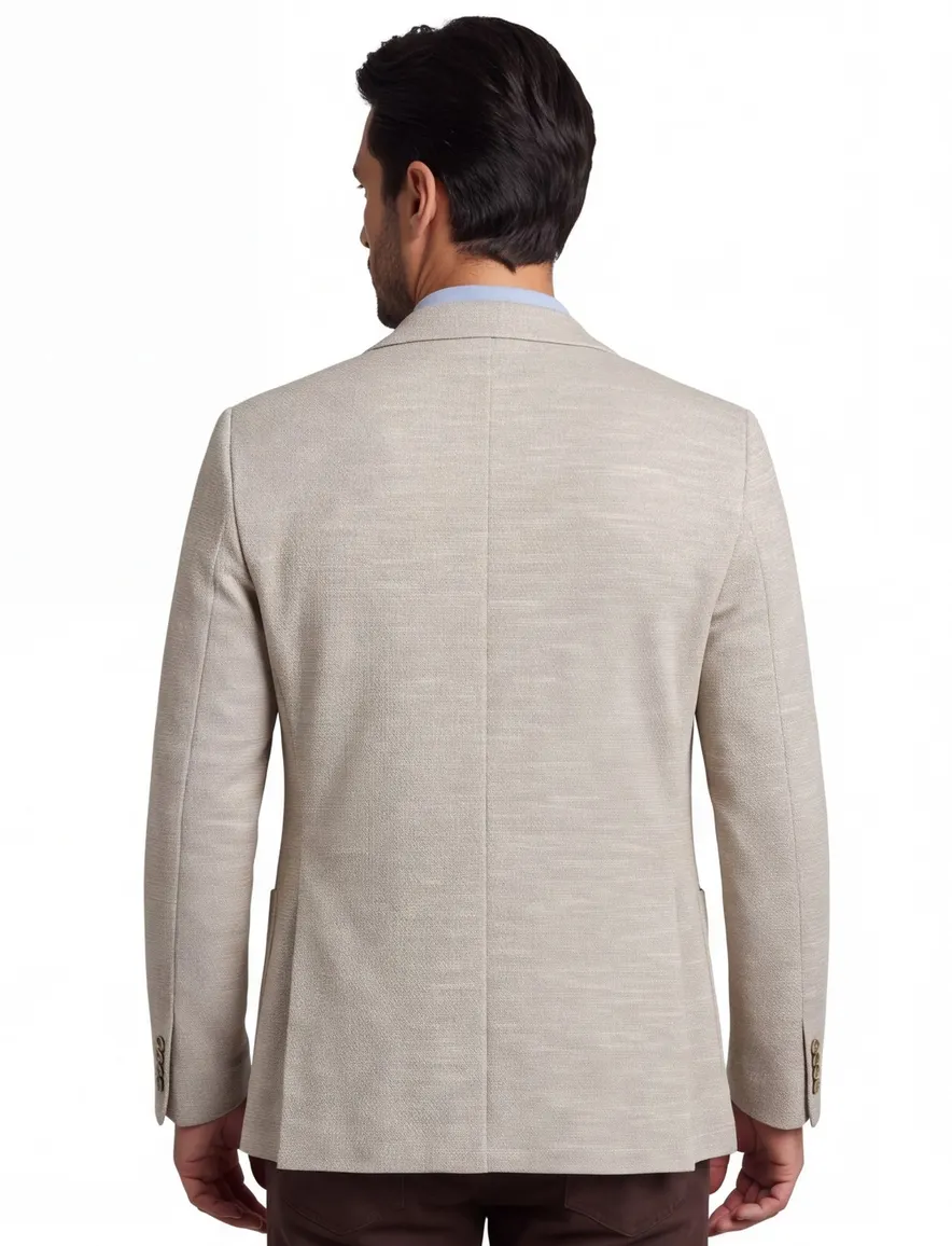 Blue Industry colbert beige gemêleerd