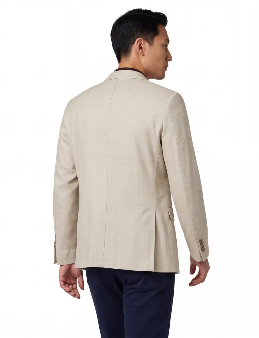 Blue Industry colbert beige geweven
