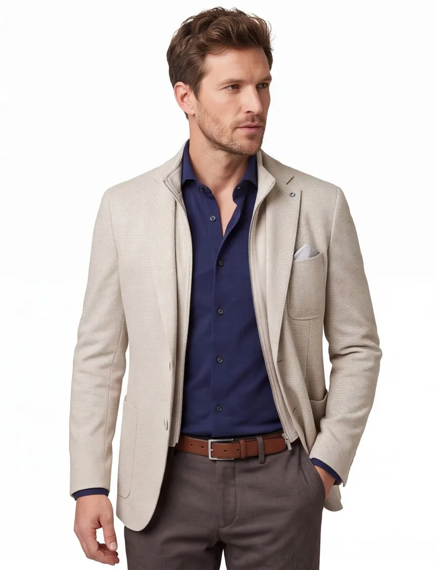 Blue industry colbert beige