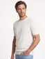 Blue Industry T-shirt creme effen met boord