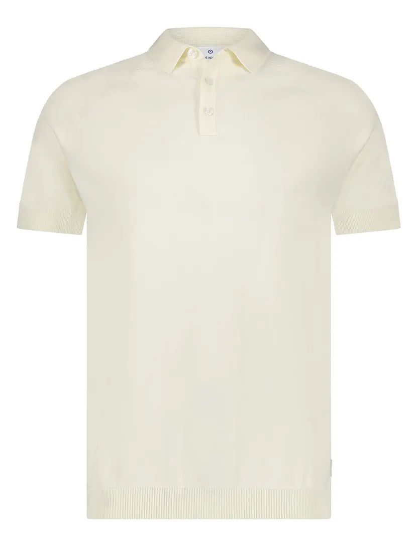 Blue Industry polo creme effen
