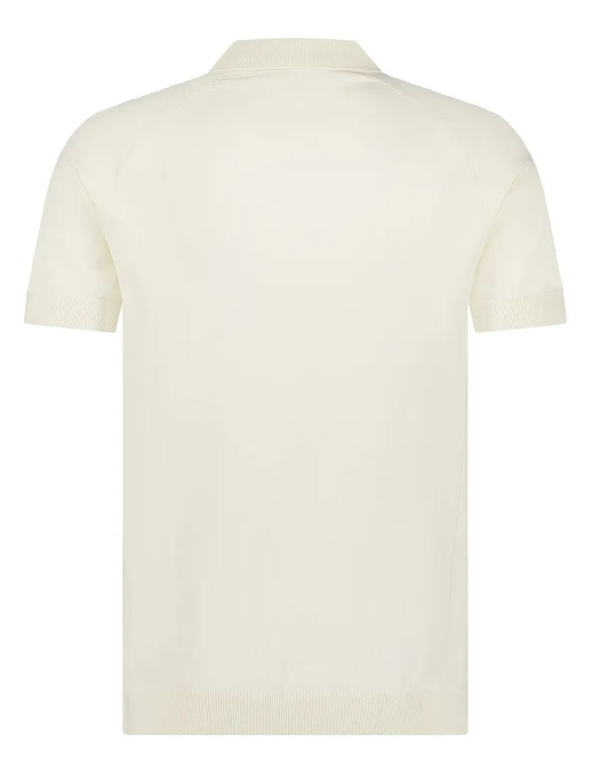 Blue Industry polo creme effen