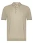 Blue Industry polo beige 4 knoops effen