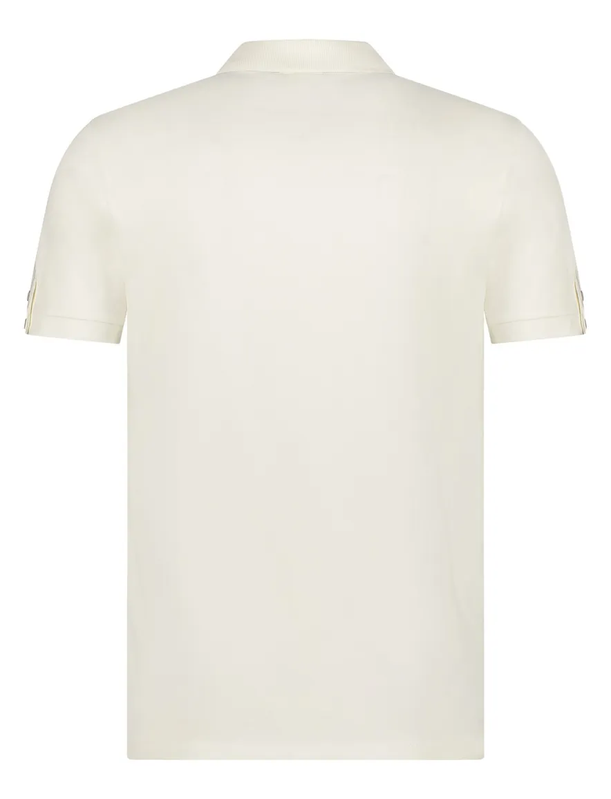 Blue Industry polo creme korte mouw