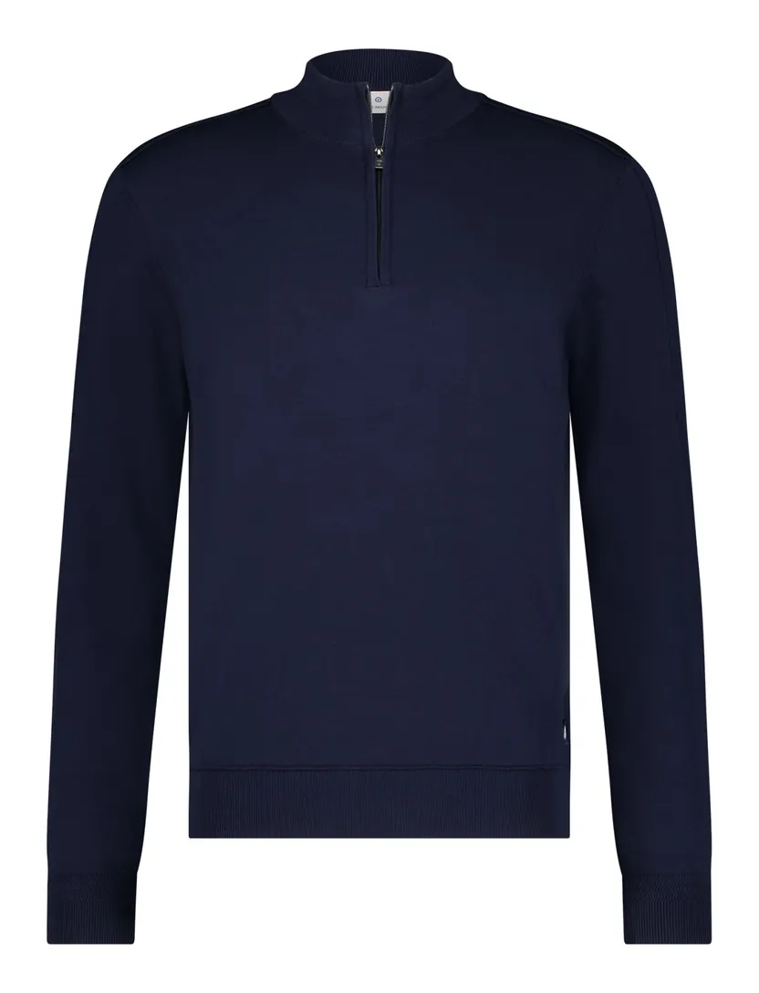 Blue Industry trui donkerblauw half zip