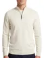 Blue Industry trui creme half zip effen
