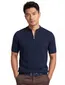 Blue Industry polo donkerblauw rits hals
