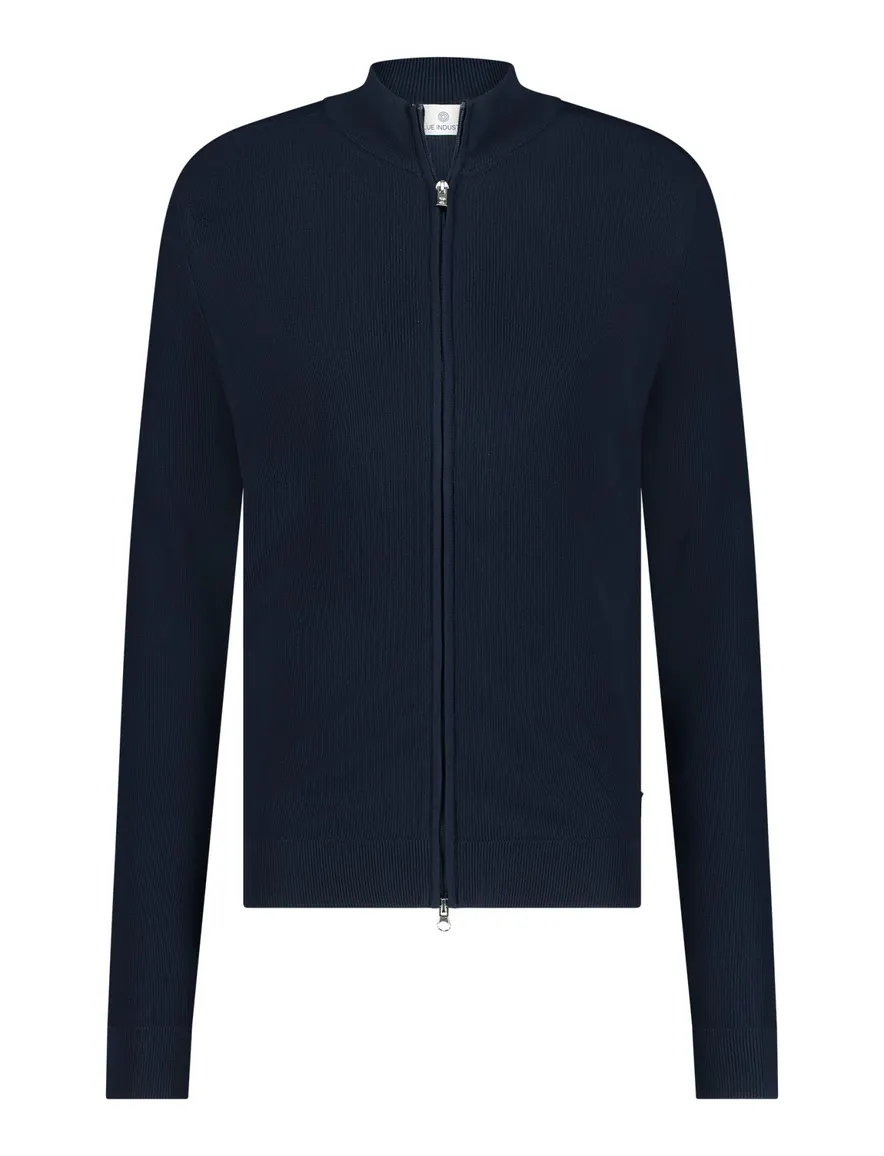 Blue Industry vest donkerblauw hoge hals