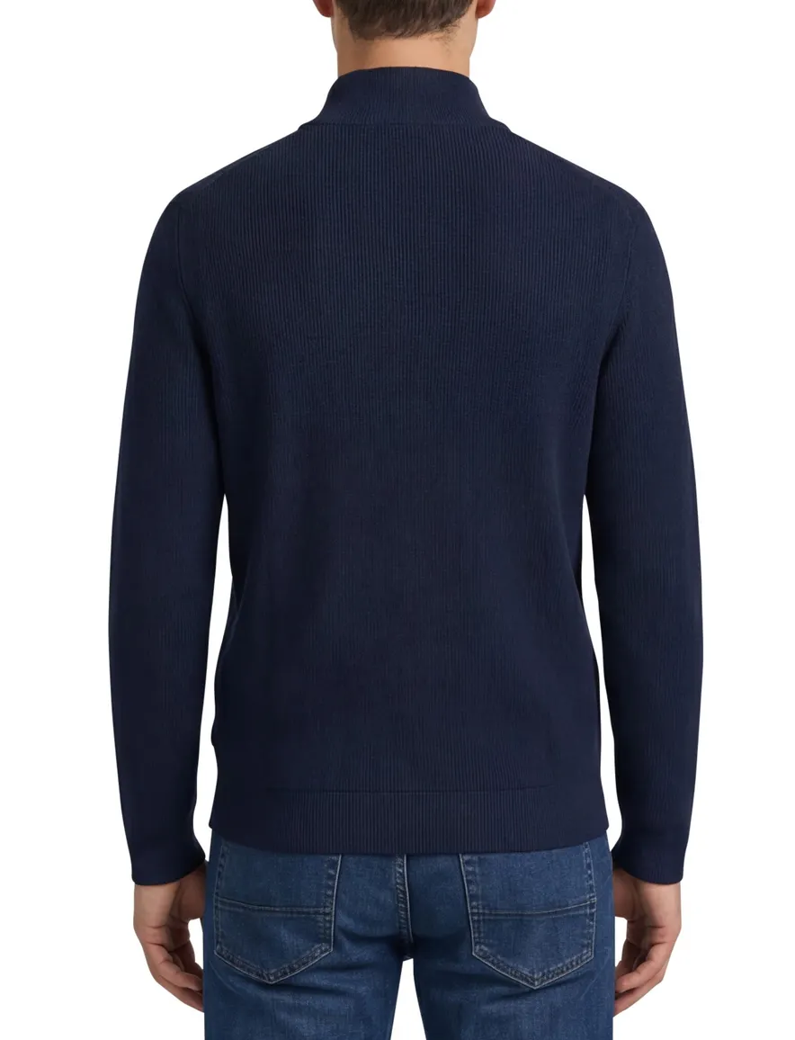 Blue Industry vest donkerblauw hoge hals