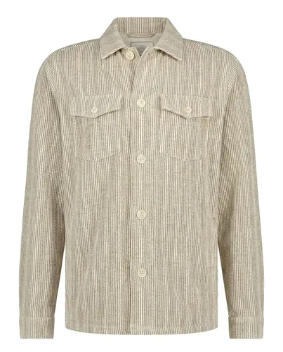 Blue Industry Beige gestreept overshirt Blue Industry normale fit