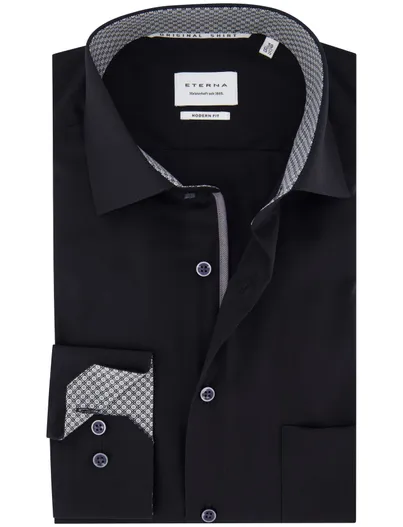 Eterna business overhemd Eterna Modern Fit zwart