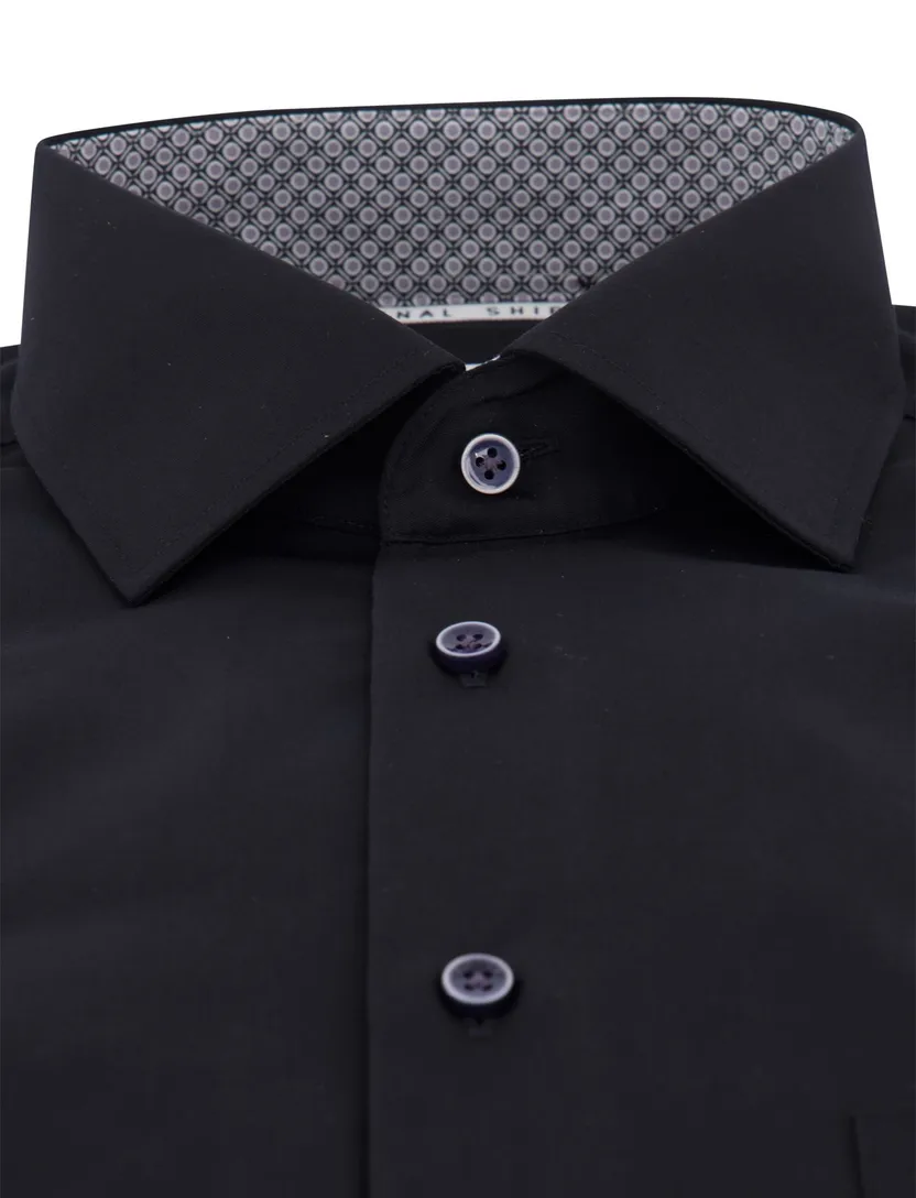 business overhemd Eterna Modern Fit zwart