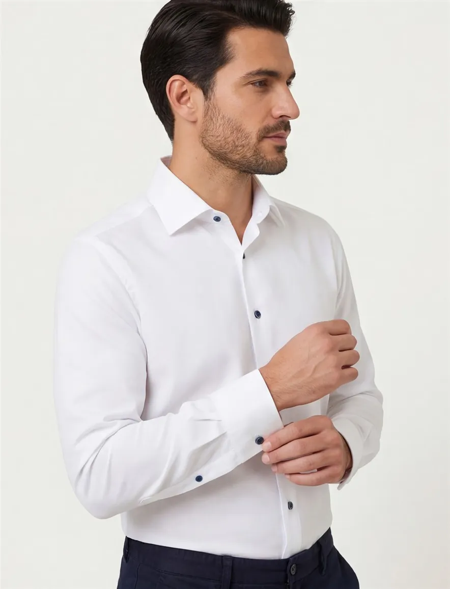 Eterna Comfort Fit business overhemd wit