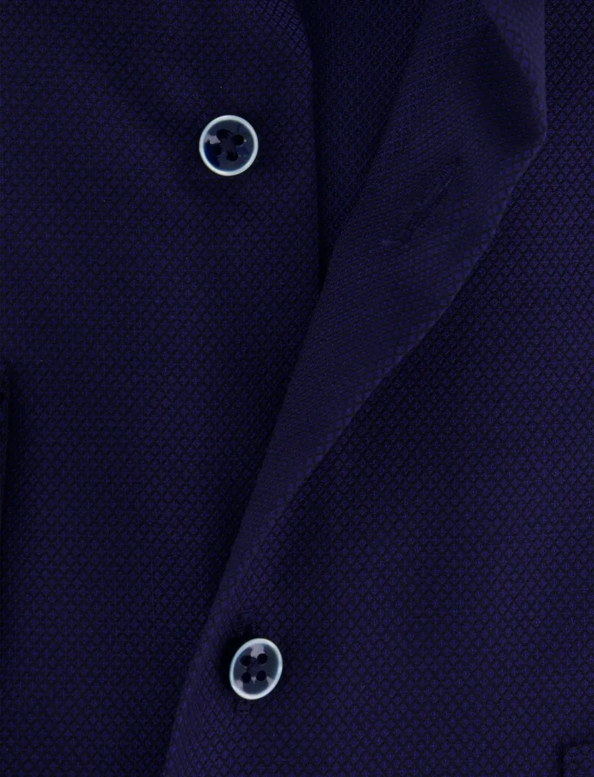 business overhemd Eterna wijde fit donkerblauw