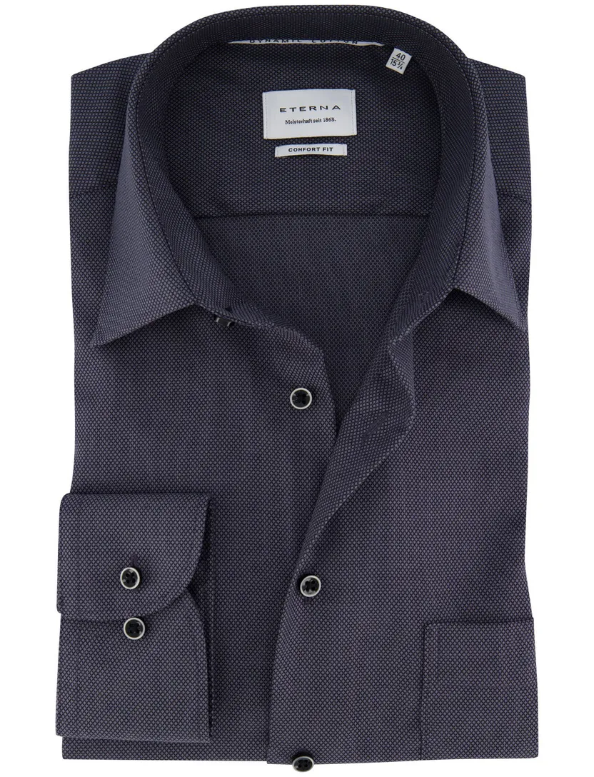 business overhemd Eterna Comfort Fit grijs