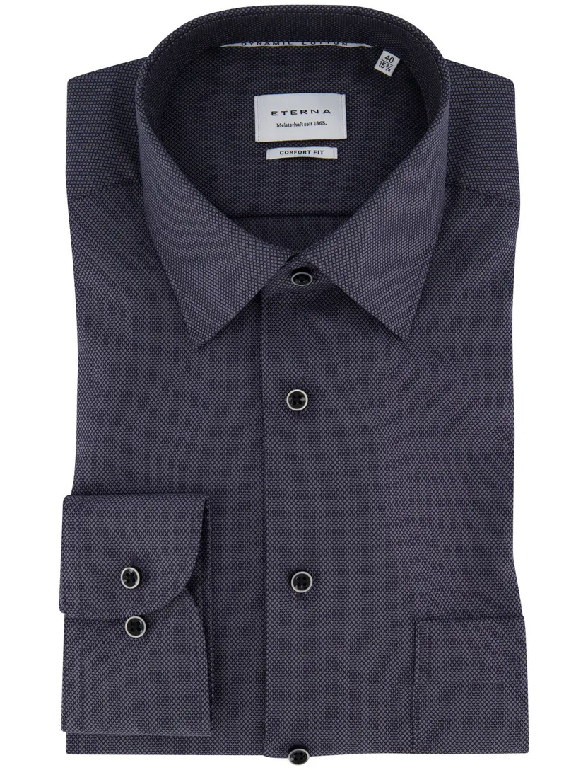 business overhemd Eterna Comfort Fit grijs