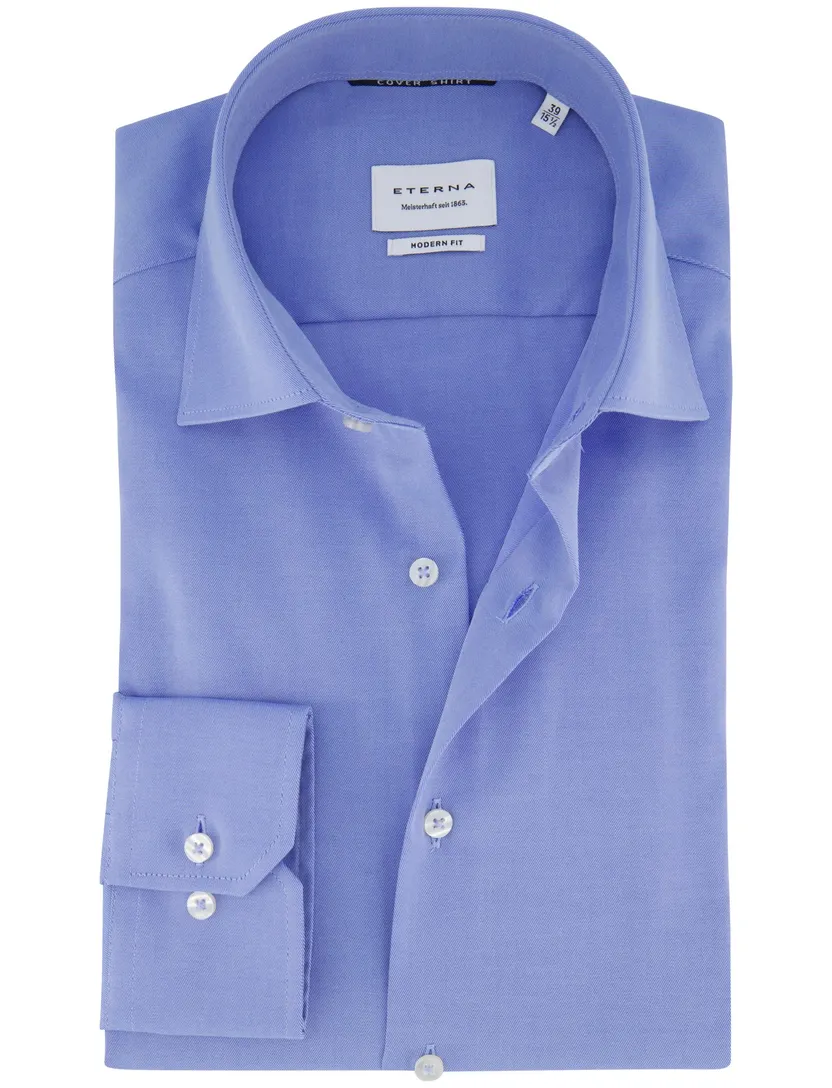 business overhemd Eterna Modern Fit blauw