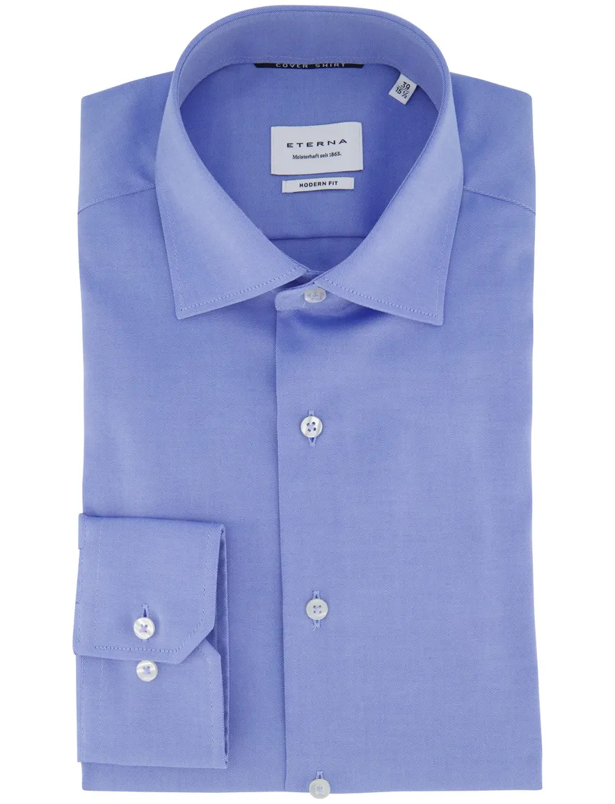 Eterna Modern Fit business overhemd blauw