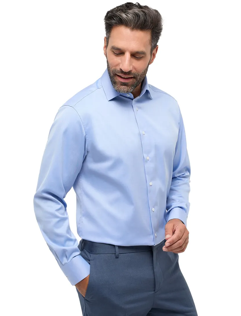 business overhemd Eterna Modern Fit blauw